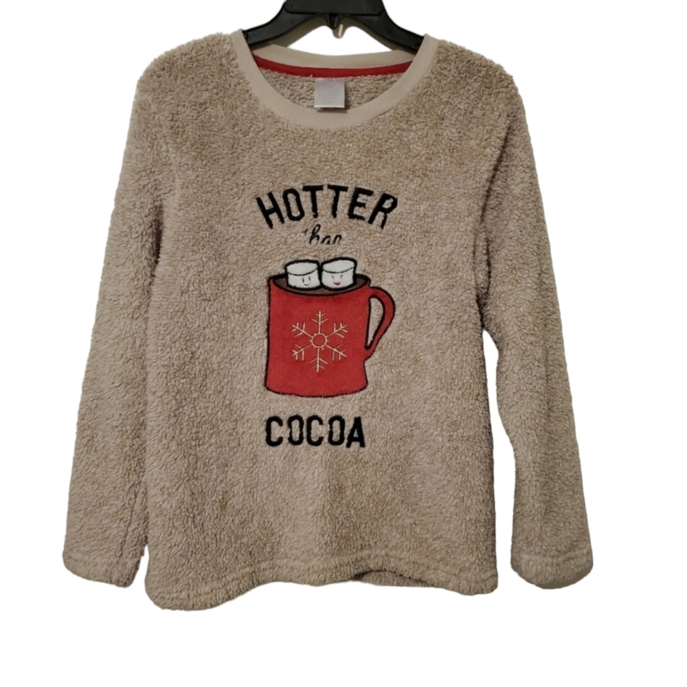 Secret Treasure Hotter Than Cocoa Sleepwear Top Size XS